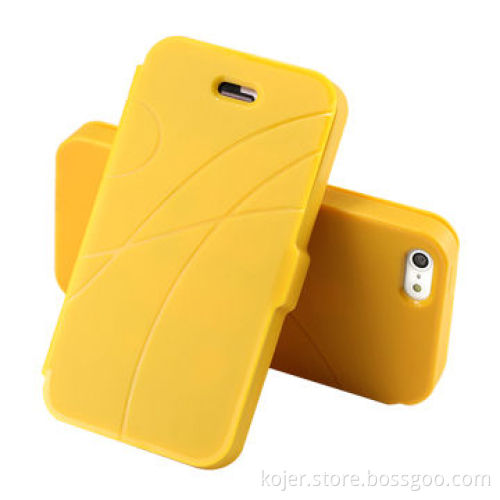 TPU Flip Mobile Phone Cases for iPhone 5S with Good Texture, OEM Orders are Welcome